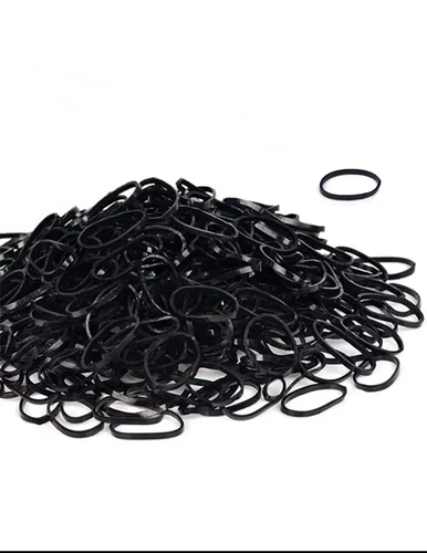 عصابات مطاطية صغيرة تستخدم لمرة واحدة لون أسود