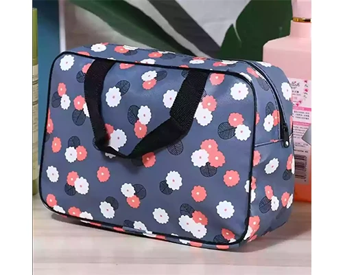 حقيبة نمط زهر السفر غسل قطعة واحدة