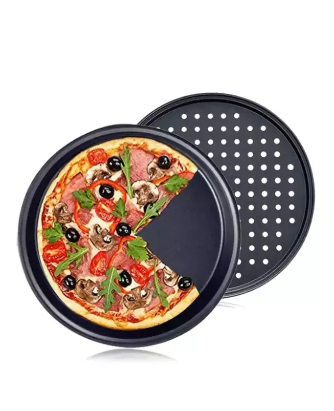 طبق بيتزا ستيل كربون قطعة واحدة